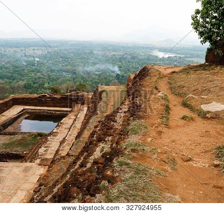 Sigiriya Rock Is An Ancient Fortress In Sri Lanka. Sigiriya Is A Unesco World Heritage Site. This Is