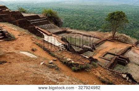 Sigiriya Rock Is An Ancient Fortress In Sri Lanka. Sigiriya Is A Unesco World Heritage Site. This Is