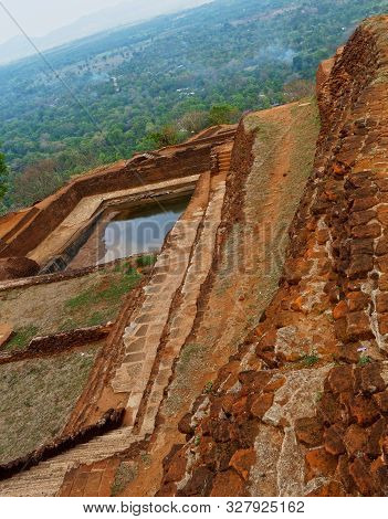 Sigiriya Rock Is An Ancient Fortress In Sri Lanka. Sigiriya Is A Unesco World Heritage Site. This Is