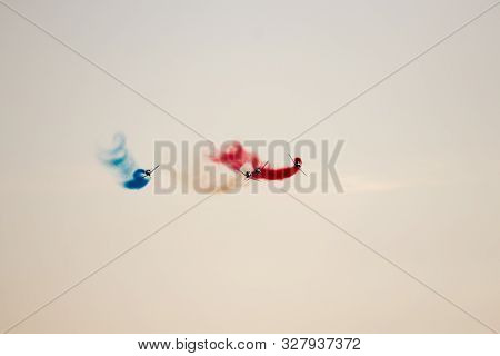 Planes Doing Stunts In The Sky In Spain