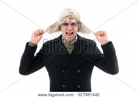 Fashionista Guy. Mature Fashion Model Enjoy Cold Weather Style. Winter Wardrobe For Fashion Man. Fas