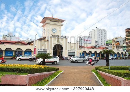 Ho Chi Minh City, Vietnam- March 7, 2013 : Cho Ben Thanh Or Ben Thanh Market In Ho Chi Minh City, Vi