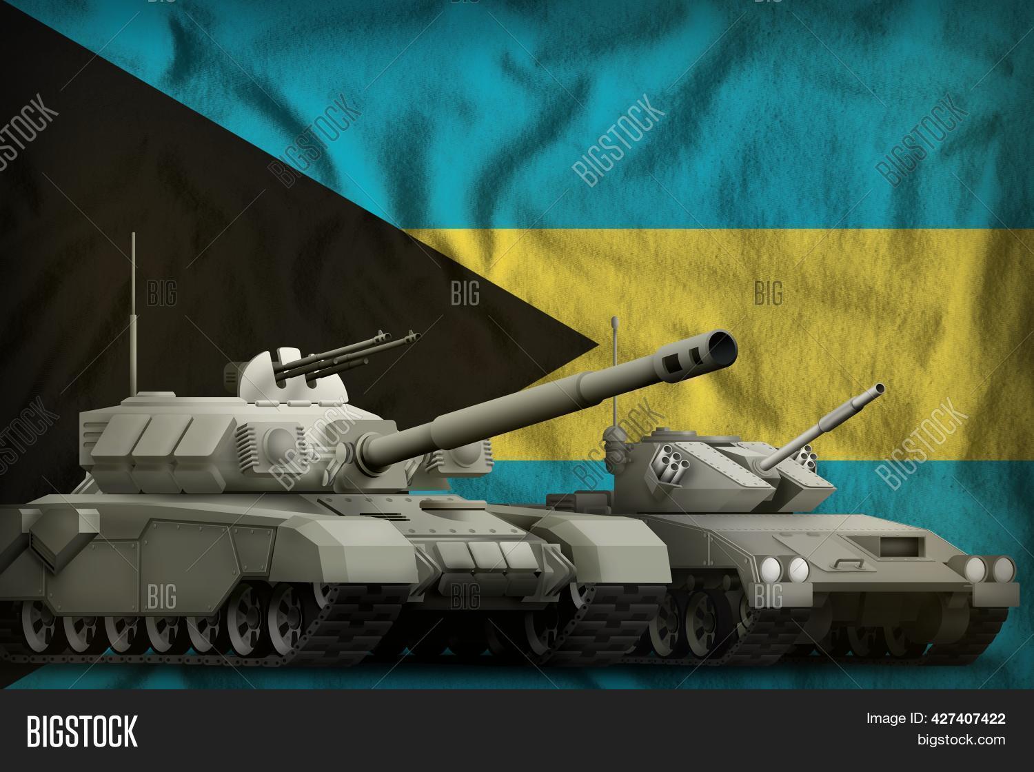 Tanks On Bahamas Flag Image & Photo (Free Trial) Bigstock
