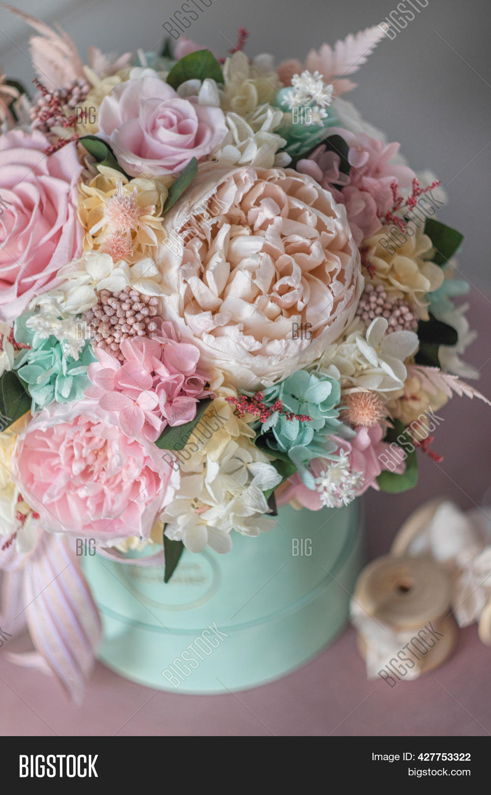 Round Box Flowers Image & Photo (Free Trial) Bigstock