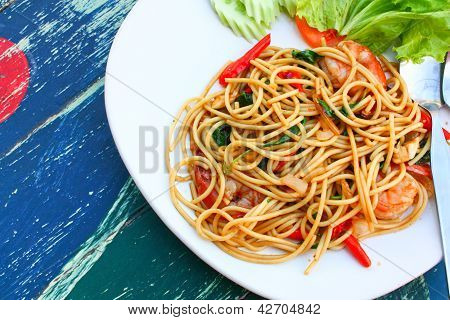 Thailandsk stil Spaghetti