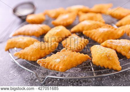 fried bugne- traditional french cake
