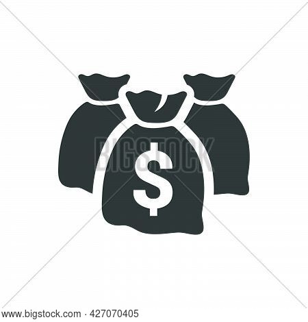 Money Bag Icon. Meticulously Designed Vector Eps File.