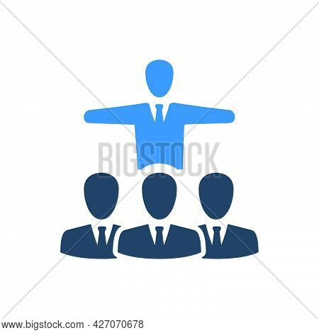Leadership Icon. Meticulously Designed Vector Eps File.