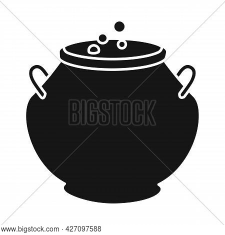 Vector Illustration Of Cauldron And Potion Logo. Web Element Of Cauldron And Boiler Vector Icon For 