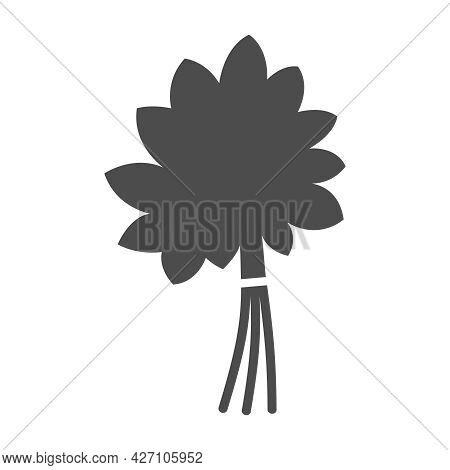 Sauna Broom Silhouette Vector Icon Isolated On White Background. Bath Broom Icon For Web, Mobile App