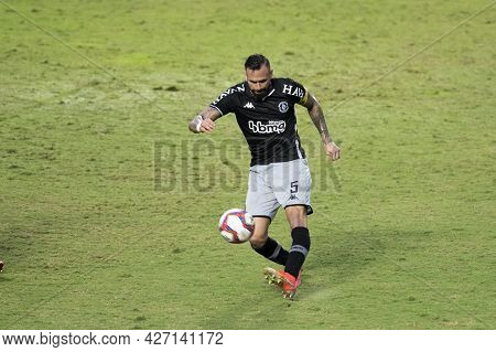 Rio, Brazil - July 18, 2021: Leandro Castan Player In Match Between Vasco 1 Vs 1 Nautico By 12th Rou