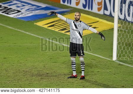 Rio, Brazil - July 18, 2021: Vanderlei Player In Match Between Vasco 1 Vs 1 Nautico By 12th Round Of