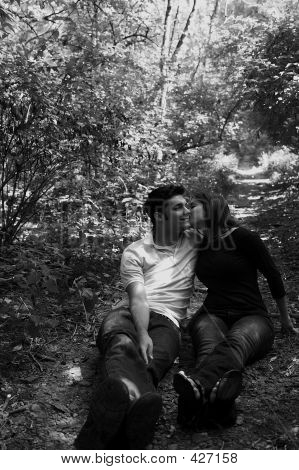 Láska pár Sit cesta