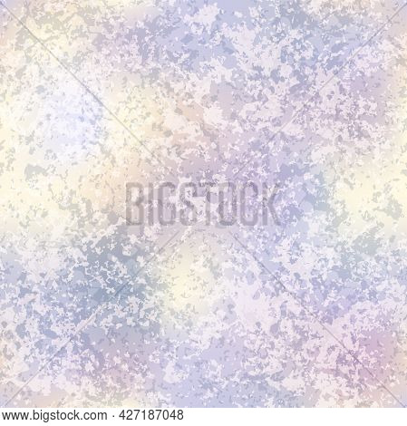 Vector Holographic Distressed Foil Seamless Pattern. Shiny Rainbow Gold Patina Grunge Repeat Texture