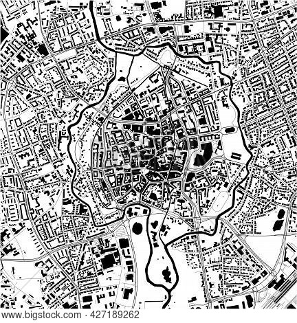 Map Of The City Of Of Braunschweig, Germany