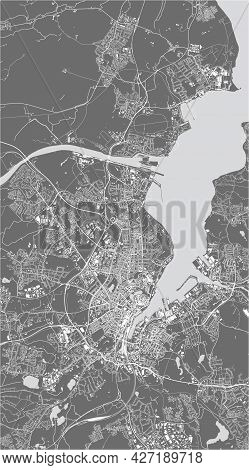 Map Of The City Of Of Kiel, Germany