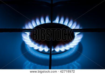 Verbrennung von Gas