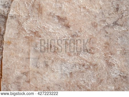 Mineral Microcline. A Structure Of A Rock On Fracture Close-up