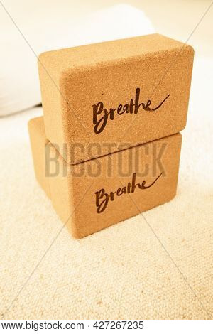bricks for yoga practice or realxation