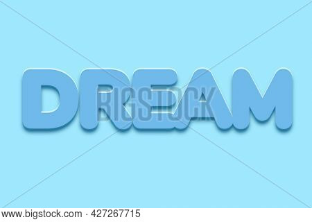 Dream word in bold text style