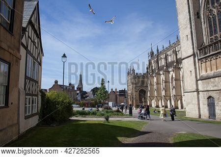 Views Of Gloucester Cathedral In Gloucestershire In The Uk, Taken On The 24th April 2021