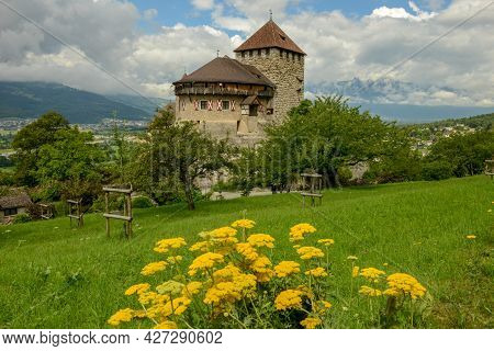 Vaduz Castle The Official Residence Of The Prince At Liechtenstein