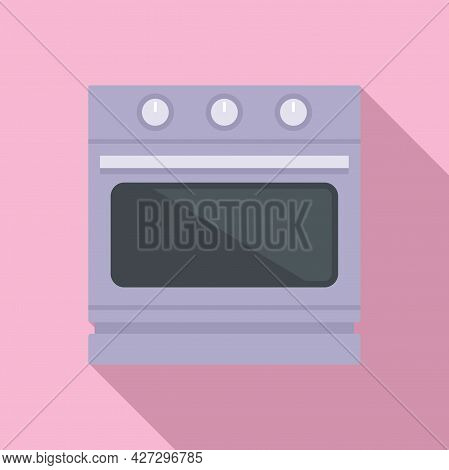 Convection Stove Icon Flat Vector. Electric Oven. Kitchen Convection Stove