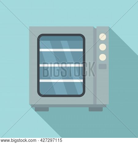 Oven Convection Technology Icon Flat Vector. Gas Fan Stove. Cooking Convection Oven