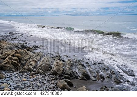Rocky Coastline Of Kalaloch Beach In Olympic National Park In Washington State