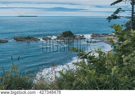 View Of The Pacific Ocean Coastline From Kalaloch Beach In Olympic National Park