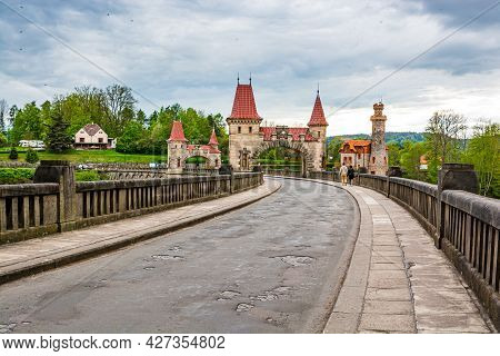Czech Republic, Talsperre Les Kralovstvi (forest Kingdom) - May 15, 2021. Historic Hydraulic Water D