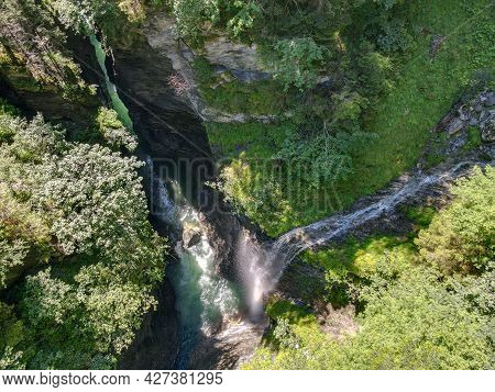 The Viamala Gorge Is Located Between Thusis And Andeer On Switzerland