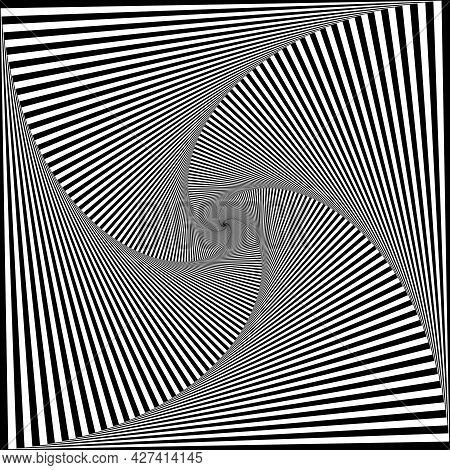 Intersected Spyral Trajectory Stairs Illusion Abstract Background Background Black On Transparent