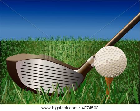 Golf vektor Illustration