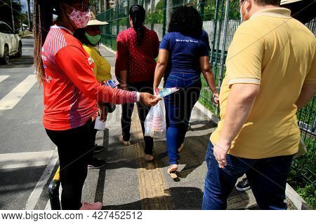 Leaflet Distribution On The Street