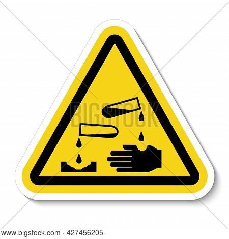 Hazardous Substances Signs Icon Flammable Skull Radioactive Hazard Corrosive
