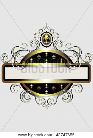 Golden Frame with Fleur de Liz