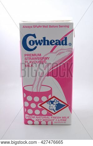 Manila, Ph - July 16 - Cowhead Strawberry Fresh Milk On July 16, 2021 In Manila, Philippines.