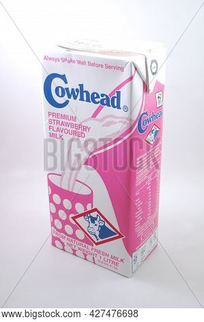 Manila, Ph - July 16 - Cowhead Strawberry Fresh Milk On July 16, 2021 In Manila, Philippines.