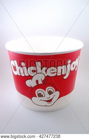 Manila, Ph - July 16 - Jollibee Chickenjoy Bucket On July 16, 2021 In Manila, Philippines.