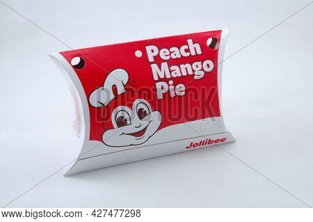 Manila, Ph - July 16 - Jollibee Peach Mango Pie On July 16, 2021 In Manila, Philippines.