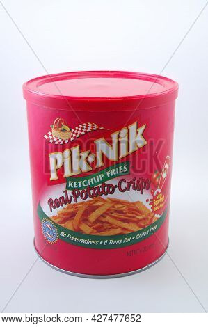 Manila, Ph - July 22 - Pik Nik Ketchup Fries On July 22, 2021 In Manila, Philippines.