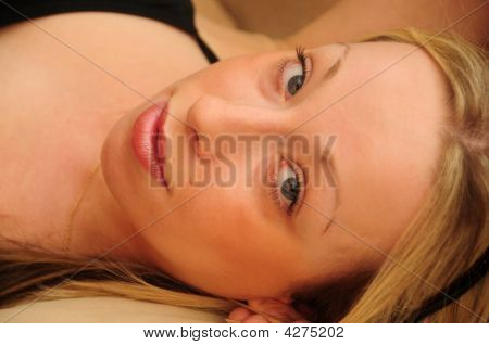 Young Woman Tilted Head