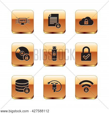 Set Computer Api Interface, Server Security With Lock, Electric Scooter, Usb Flash Drive, Cd Or Dvd 