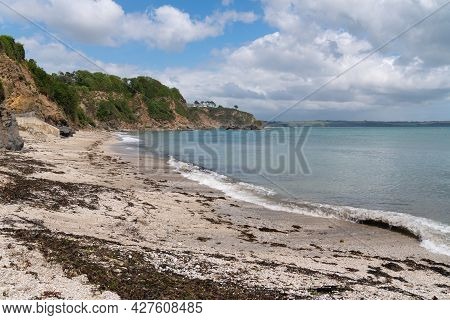 Duporth Cornwall Quiet Beach Near St Austell And Porthpean Uk