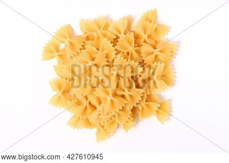 Different Types Of Raw Italian Pasta Close-up