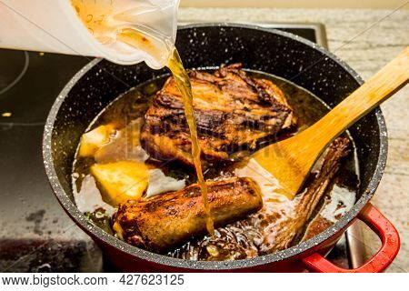 Oxtail Soup Cook With Meat, Vegetables And Spices