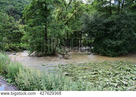 Elz Flooding The Forest In Summer 2021, Eifel Flood