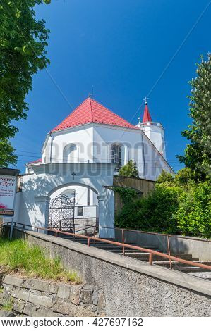 Bogatynia, Poland - June 2, 2021: Church Of Saints Peter And Paul.