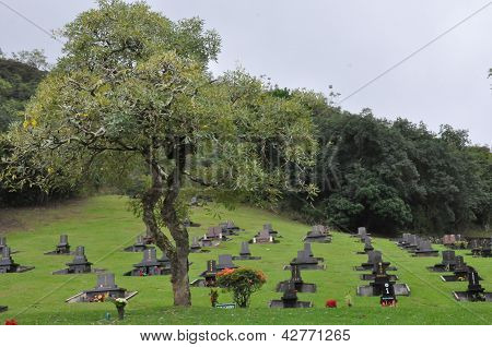 Valley of the Temples Memorial Park in Oahu, Hawaii